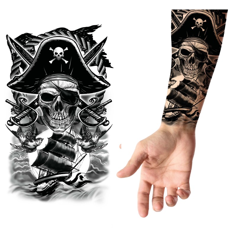 Tatuaje pirata 14x30 cms