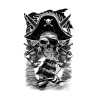 Tatuaje pirata 14x30 cms