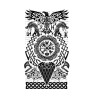Tatuaje vikingo 14x30 cms