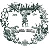 Tatuaje cara thug life 30x13 cm