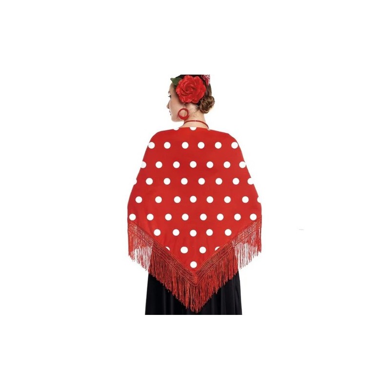 Manton de flamenca lunares