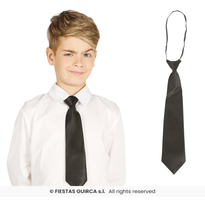Corbata negra 30 cms.infantil