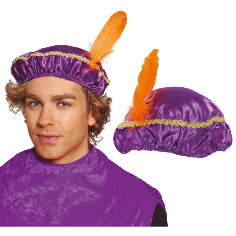 Gorro paje violeta