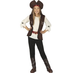 Disfraz niña pirata de los siete mares