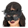 Antifaz De Plumas Con Pico Negro