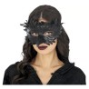 Antifaz De Plumas Con Pico Negro