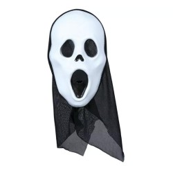 Mascara de scream con capucha pvc