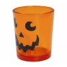 Pack De 3 Vasos Naranja De Cristal De 6x5 Cm