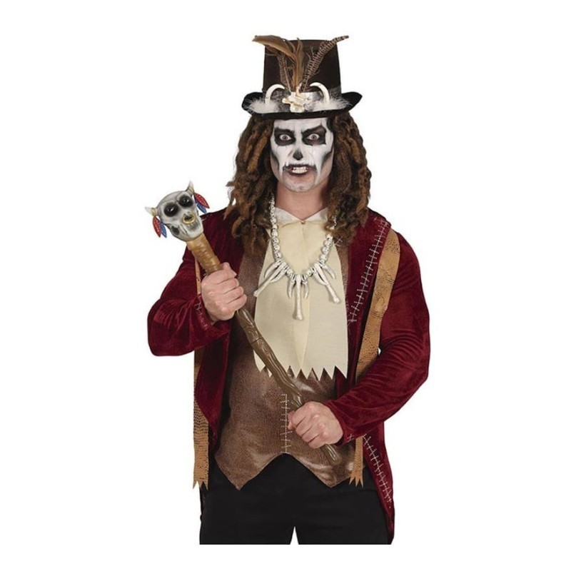 Bastón Calavera Vudú Desmontable De 70 Cm