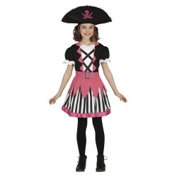 Disfraz niña pirata rosa
