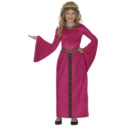 Disfraz niña lady medieval morado