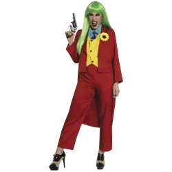Disfraz mujer de Joker traje rojo