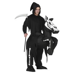 Disfraz niño muerte con caballo esqueleto