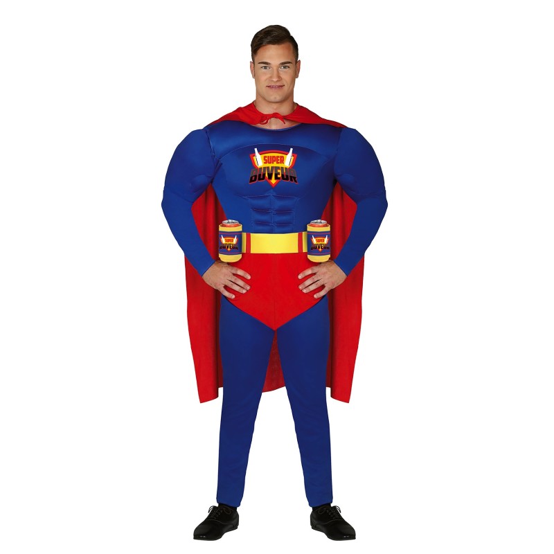 Disfraz hombre super buveur