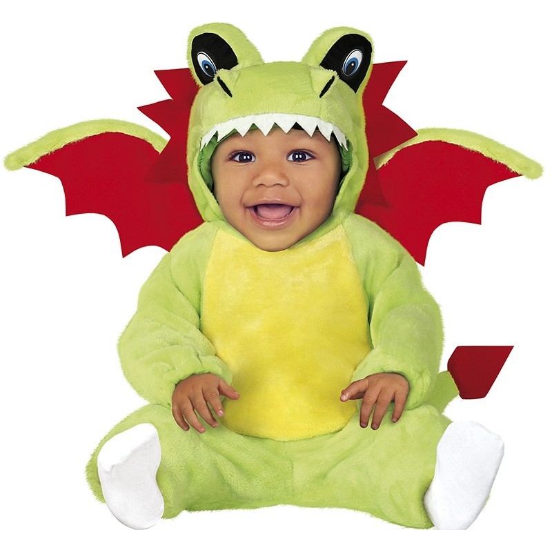 Disfraz bebe dragon verde