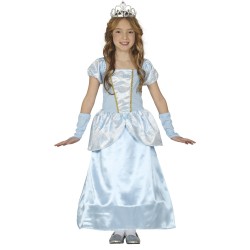 Disfraz niña de princesa azul