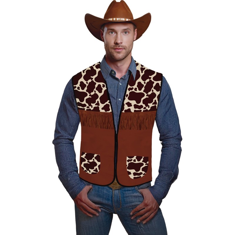 Chaleco vaquero Cowboy marron