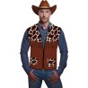 Chaleco vaquero Cowboy marron