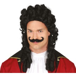 Peluca capitan pirata con bigote