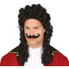 Peluca capitan pirata con bigote