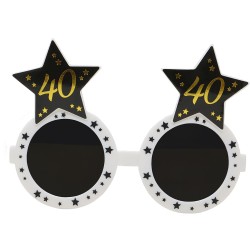 Gafas 40 cumpleaños con estrellas