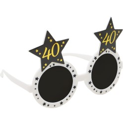 Gafas 40 cumpleaños con estrellas