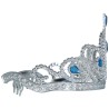 Diadema plata piedras azules infantil