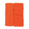 Conjunto 2 muñequeras y cinta naranja