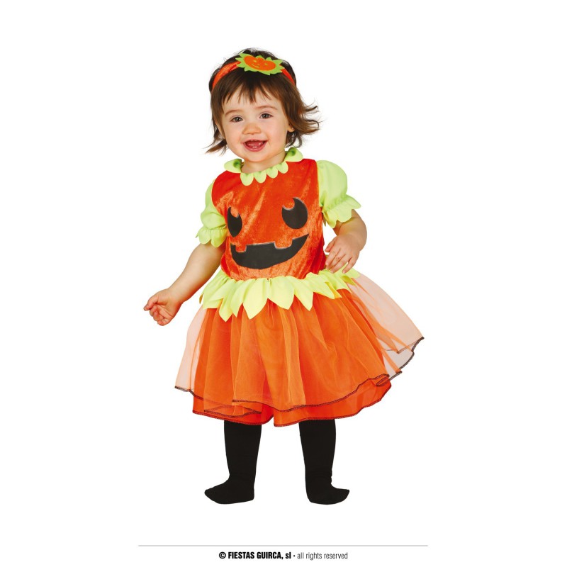 Disfraz bebe calabaza vestido