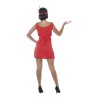 Disfraz mujer Charleston rojo