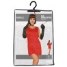 Disfraz mujer Charleston rojo