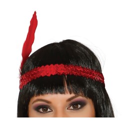 Disfraz mujer Charleston rojo