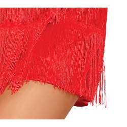 Disfraz mujer Charleston rojo
