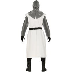 Disfraz hombre de templario blanco