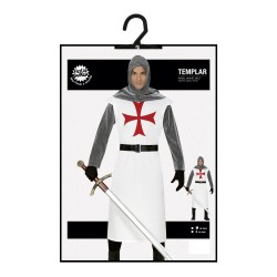 Disfraz hombre de templario blanco