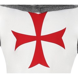 Disfraz hombre de templario blanco