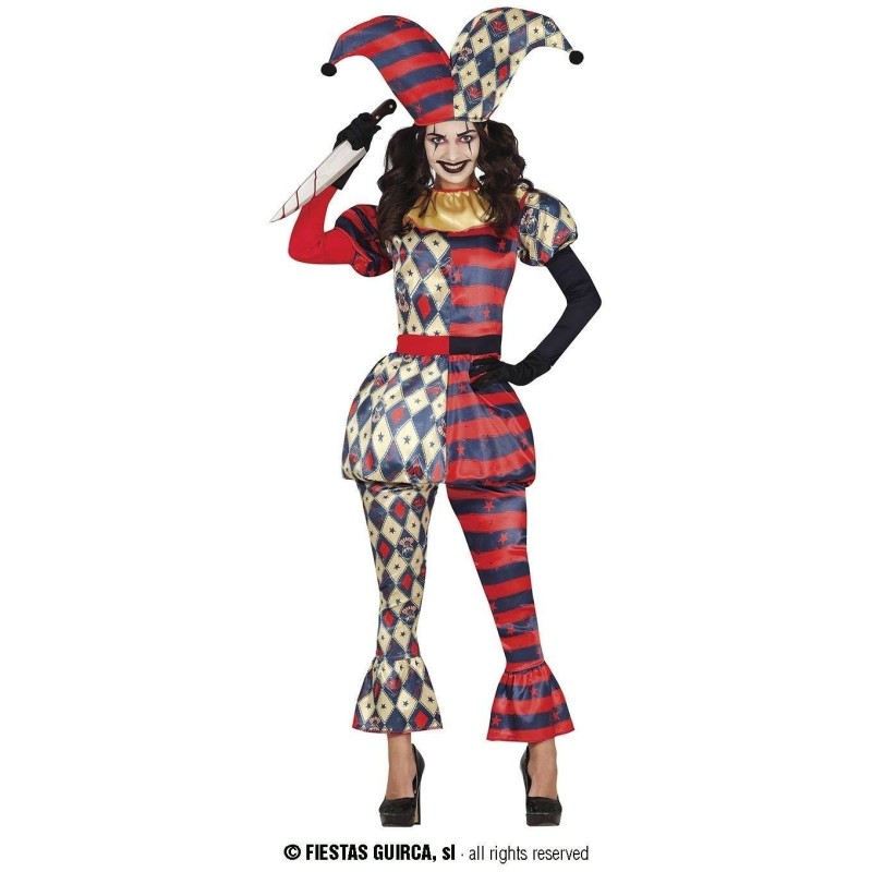 Disfraz mujer arlequin de diamantes