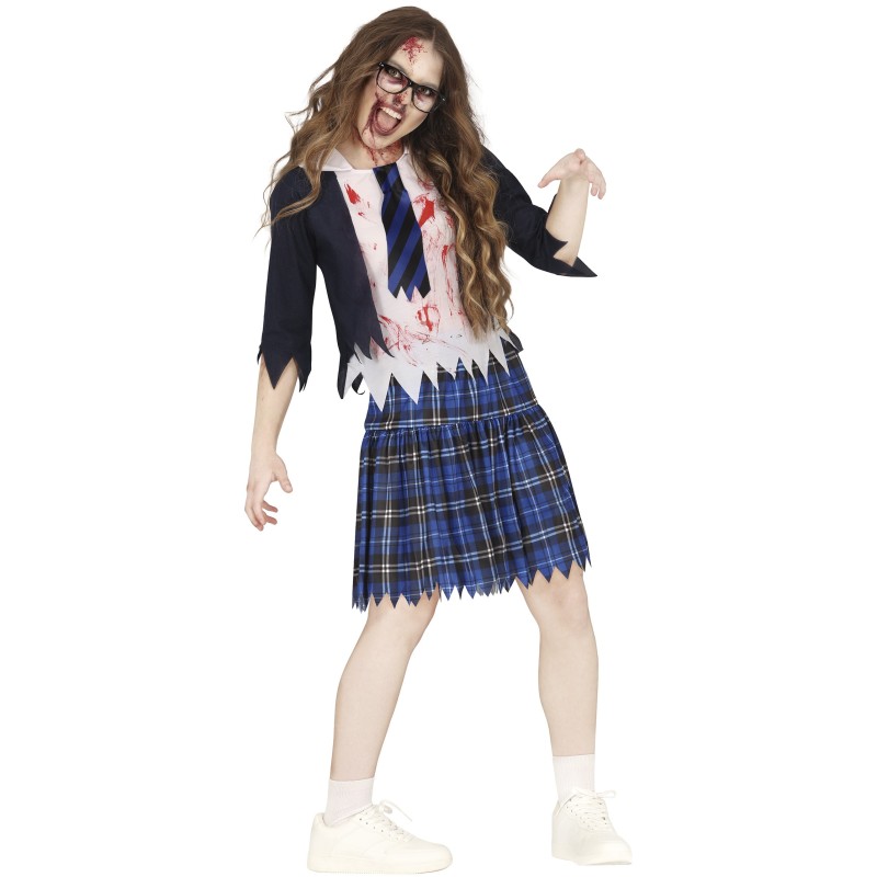 Disfraz adolescente de Colegiala zombie
