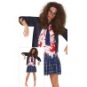 Disfraz mujer de colegiala zombie