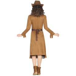 Disfraz mujer de  Vaquera marron falda