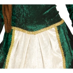 Disfraz mujer de reina medieval verde Fiona