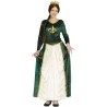 Disfraz mujer de reina medieval verde Fiona