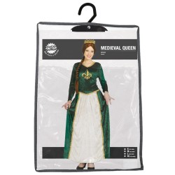 Disfraz mujer de reina medieval verde Fiona