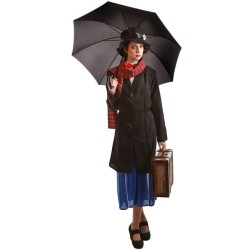 Disfraz mujer mary poppins negro
