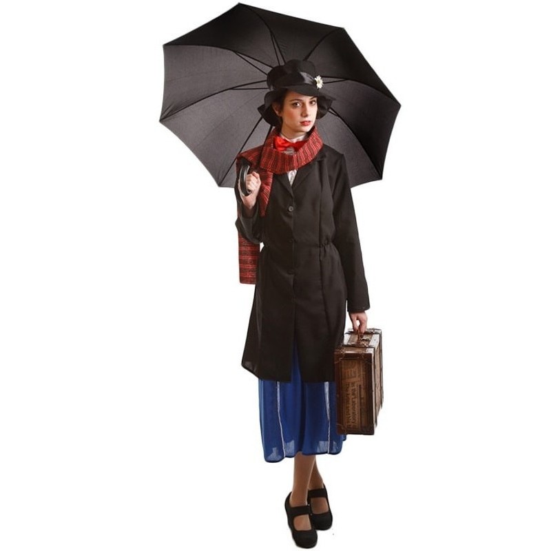 Disfraz mujer mary poppins negro