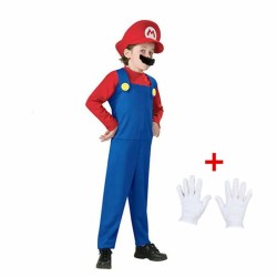 Disfraz niño mario bross con guantes