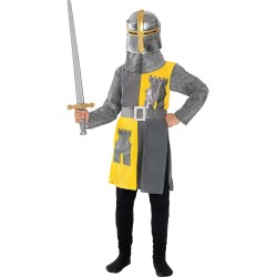 disfraz niño caballero medieval amarillo