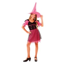 Disfraz niña bruja fucsia