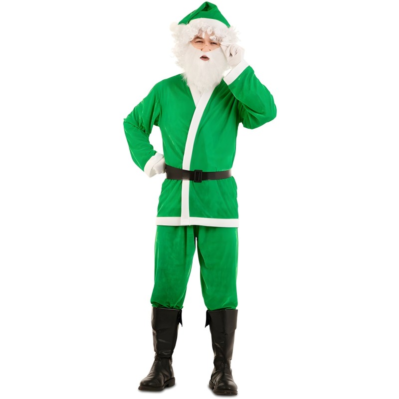 Disfraz papa noel verde
