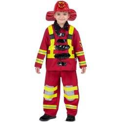 disfraz niño bombero lujo